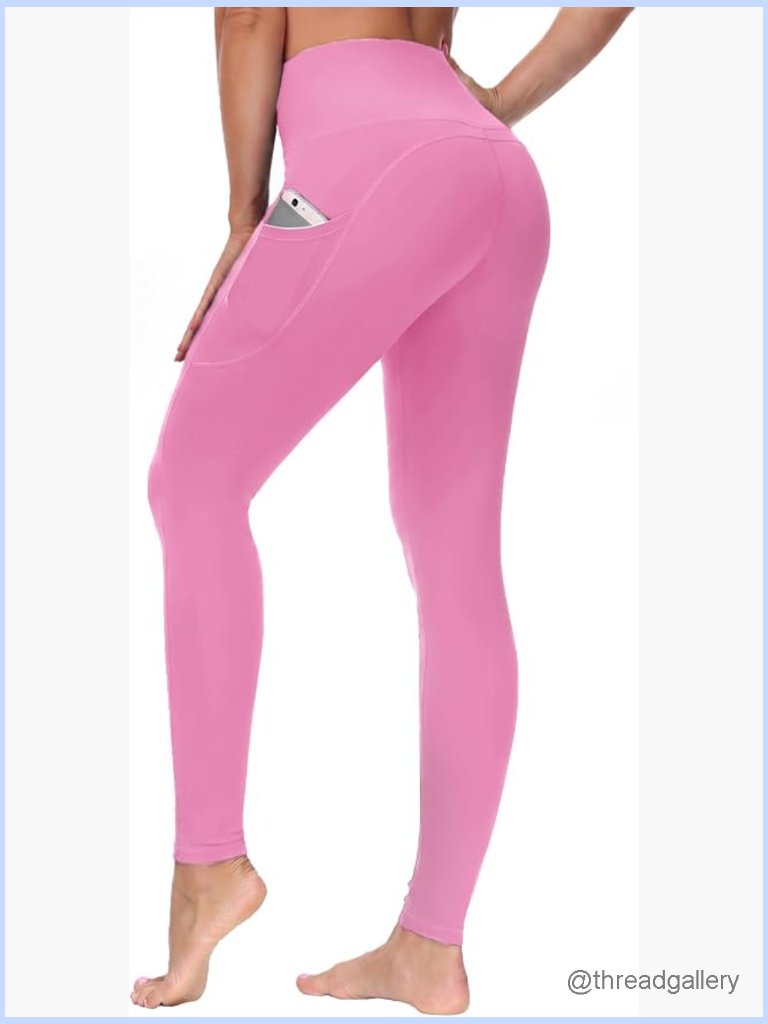 Buttery Soft Tummy Control Leggings With Pockets Squat Proof Yoga Pants